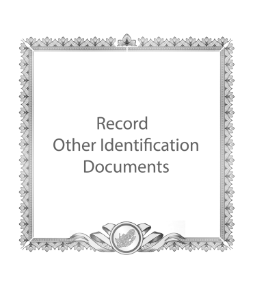 Record Other Identification Document