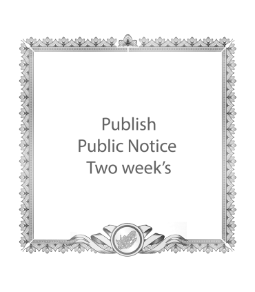 Publish a Public Notice Two Week's